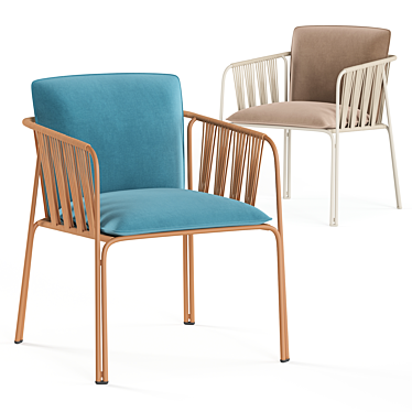 Pedrali Nari Armchair 3D Model 3D model image 1 