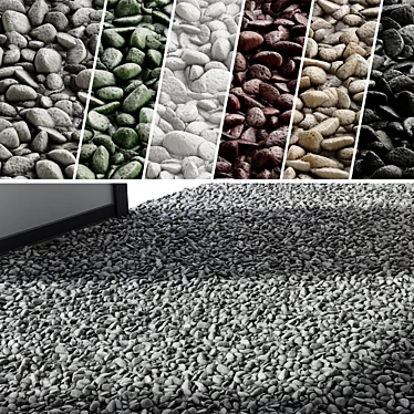 PBR Gravel Textures Bundle | 4K 3D model image 1 