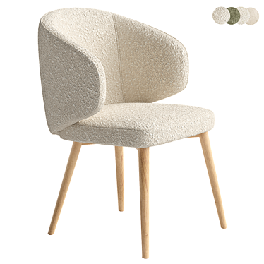 Contemporary Fargo Armchair Design 3D model image 1 