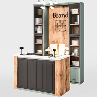 Fashion Store Reception Desk 3D model image 1 