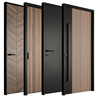 Contemporary Doors Collection 99 3D model image 1 