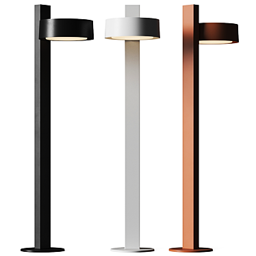 Versatile Outdoor Bollard Lamp Kit 3D model image 1 