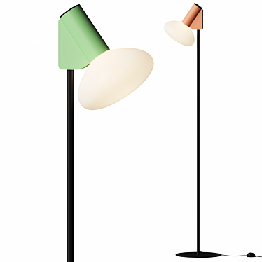 Adjustable Modern Design Floor Lamp 3D model image 1 