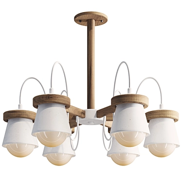 Natura B Chandelier Collection Set 3D model image 1 