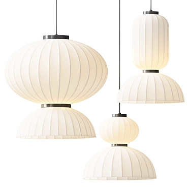 Elegant Munari Pendant Light 3D model image 1 