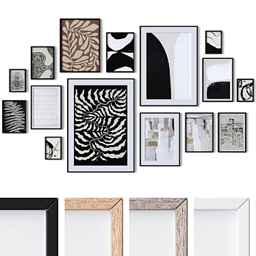 Multi-Frame Wall Art Set 3D model image 1 