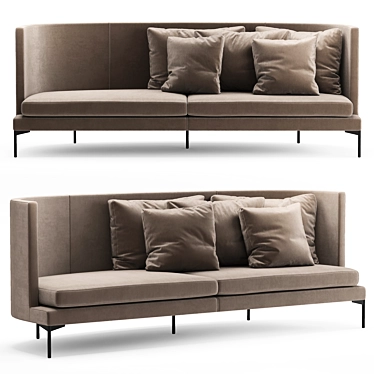 Modern and Stylish Living Divani Sofa 3D model image 1 