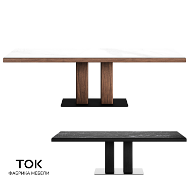 Twix 2 Dining Tables Set 3D model image 1 