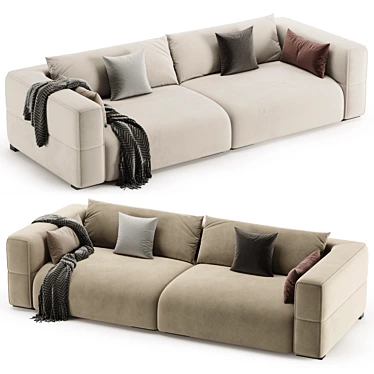 Modern Luxury Astor Sofa Design 3D model image 1 