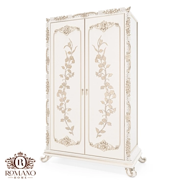 Bella Two-Door Wardrobe by Romano Home 3D model image 1 