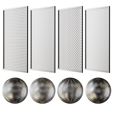 Set of decorative grilles