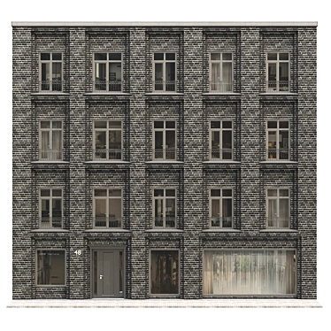 Modular Building Facade 3D model image 1 