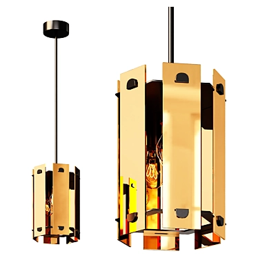 PZE0013 Modern Pendant Light 3D model image 1 