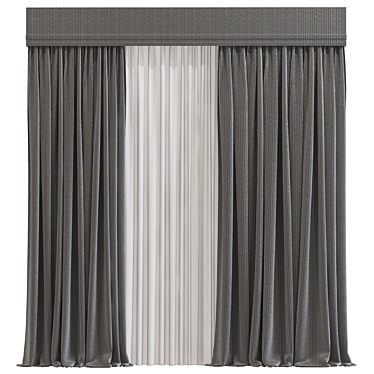 Modernized Curtain Design, №691 3D model image 1 