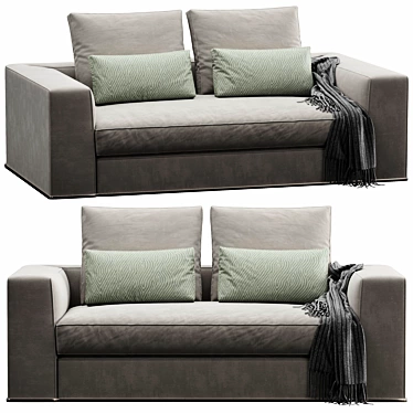 Modern Powell Sofa Set 175 3D model image 1 