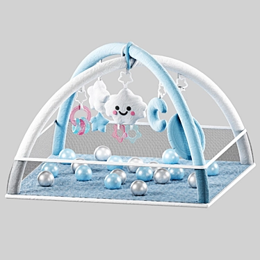 Soft Playpen Mat with Archers 3D model image 1 