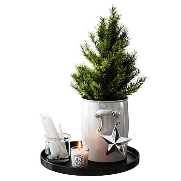 Scandinavian Style Christmas Decor 3D model image 1 