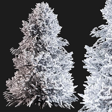 Snowy Pine Tree 283 - Winter 3D model image 1 