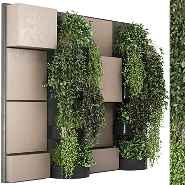 Vertical Wall Garden Set 1117 3D model image 1 