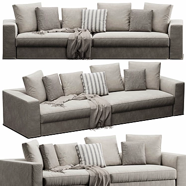 Modern Powell Sofa 3DsMax/Vray 3D model image 1 