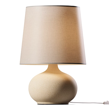 Elegant Glass Harmony Lamp 3D model image 1 