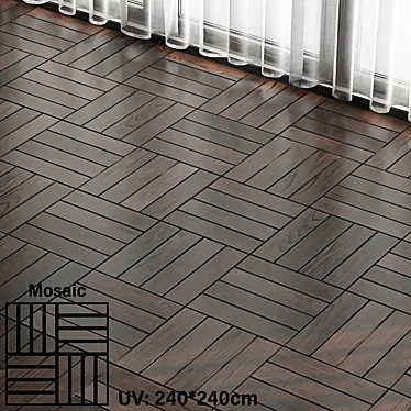 Parquet Tile Wood PBR Material Vol6