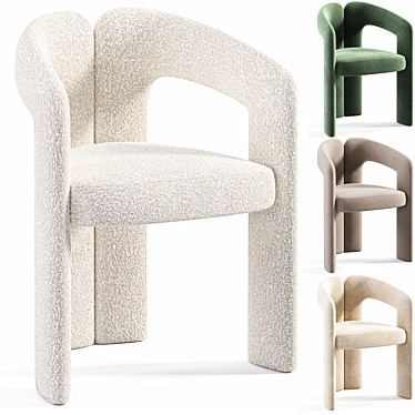 Contemporary DUDET PRO Armchair 3D model image 1 