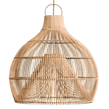 Handcrafted Lobster Trap Pendant Light 3D model image 1 