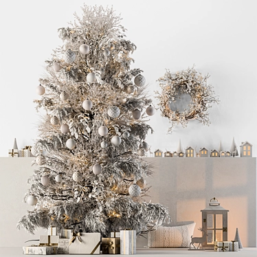  Festive 60 Christmas Tree Set 3D model image 1 