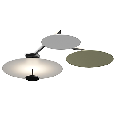 Sleek 1800x1500 Ceiling Lamp 3D model image 1 