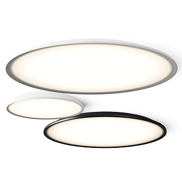 Modern Acrylic Ceiling Lamp, Designer Collection 3D model image 1 