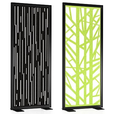 BuzziFalls Standing Partition Divider 3D model image 1 