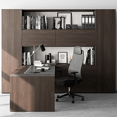 Executive Boss Desk Furniture 544 3D model image 1 