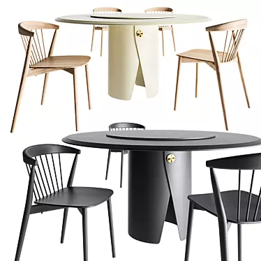 Gallotti Radice Manto table and Cappellini Newood chair