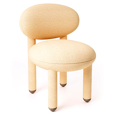 Sleek Noom Flock Chair Design 3D model image 1 