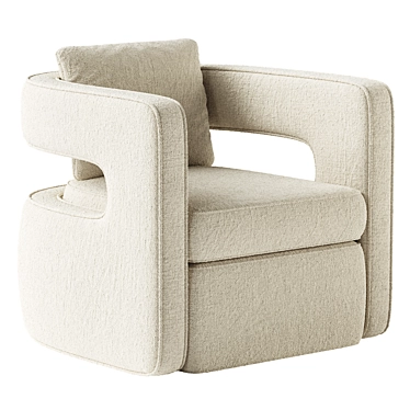 San Marino Armchair: Modern Design 3D model image 1 