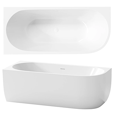 Luxury ABBER AB9315 Bathtub 3D model image 1 