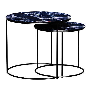 Tango Dark Blue Coffee Tables 3D model image 1 