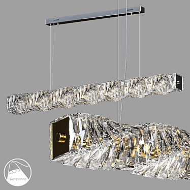 Brilliant Light Chandelier - Various Sizes 3D model image 1 