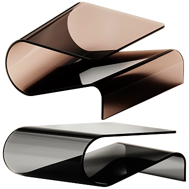 Sleek Velo Coffee Table, 95x76x33cm 3D model image 1 