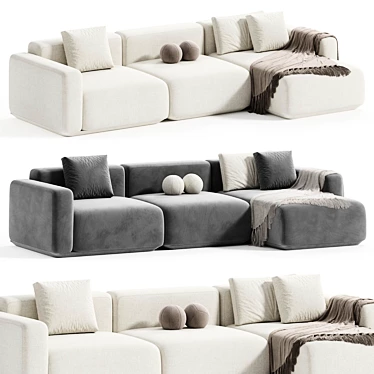 Modern Corner Sofa Grant 2015 3D model image 1 