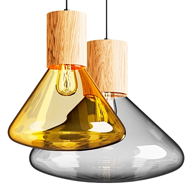 Elegant Pendant Light Fixture 3D model image 1 