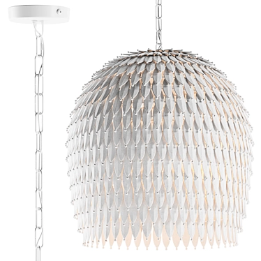  Elegant Odette Pendant Light 3D model image 1 