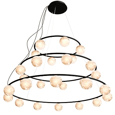 Modern LED Chandelier by Tribeca 3D model image 1 