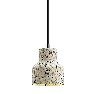 Modern Stone Pendant Light Fixture 3D model image 1 