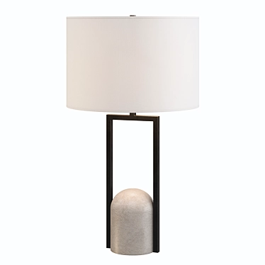 Contemporary Aliyah Table Lamp 3D model image 1 