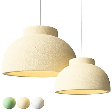 Modern Grain Pendant Lamp Ø39, Ø59 3D model image 1 