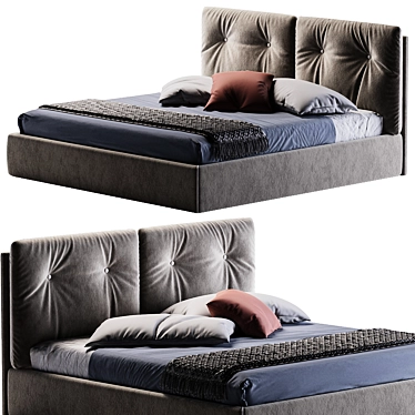 Modern Eko Design Bed 3D model image 1 