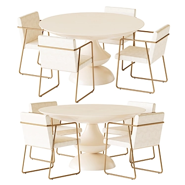 Emmemobili Birignao Dining Table and Rouka Chair