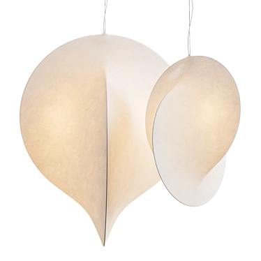 Abstract Overlap Suspension Lamps Set 3D model image 1 